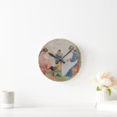 Schälen der Erbsen, Kneipe. in "Lasst Licht Hinin" Runde Wanduhr (Zuhause)