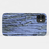 Schalen-Farben-hölzernes Blau Case-Mate iPhone Hülle (Rückseite (Horizontal))