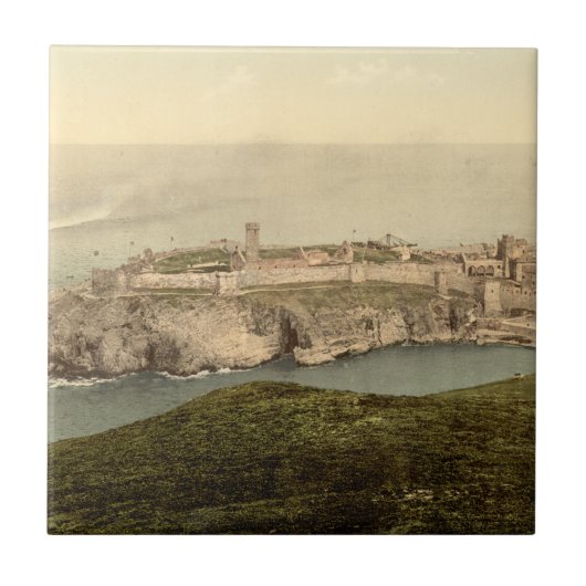 Schalen-Schloss, St Patrick Insel, Isle of Man Fliese (Vorderseite)