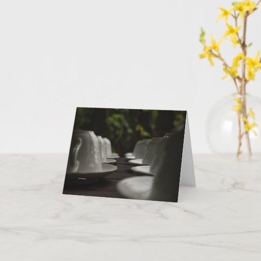 Schalen servierfertig karte (Gelbe Blume)