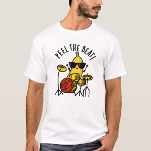 Schälen Sie den beat Funny Banana Drummer Puff T-Shirt