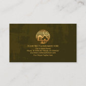 Schälen von braunen Wandmalereien Imitat Silver Zu Visitenkarte (Rückseite)