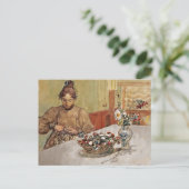 Schälende Äpfel Postkarte (Stehend Vorderseite)
