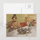 Schälende Äpfel Postkarte (Vorne/Hinten)