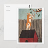 Schalkhafte Corgi-Karte Postkarte (Vorne/Hinten)