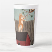 Schalkhafte Corgi-Latte-Tasse Milchtasse (Vorderseite)