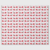Schalkhafte Katze Wrap-Papier Geschenkpapier (Flach)