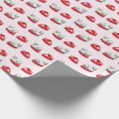 Schalkhafte Katze Wrap-Papier Geschenkpapier (Ecke)