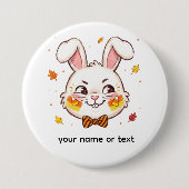 Schalkhafter Osterhase Halloween Candy Corn Button (Vorderseite)