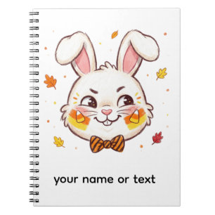 Schalkhafter Osterhase Halloween Candy Corn Notizblock