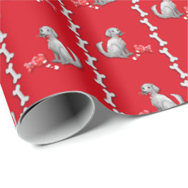 Schalkhaftes Hund-Valentins-Verpackungspapier Geschenkpapier