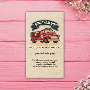 Schall den Alarm! Vintage Trucksäulendusche Begleitkarte