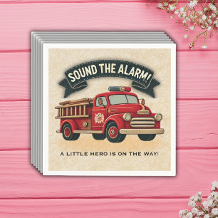 Schall den Alarm! Vintage Trucksäulendusche Serviette