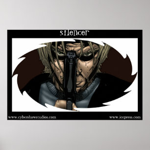Schalldämpfer-Plakat Poster