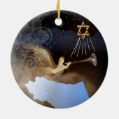 Schallende Sieg-Verzierung jüdisch Keramikornament (Hinten)