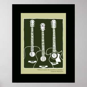 Schallgitarre Poster