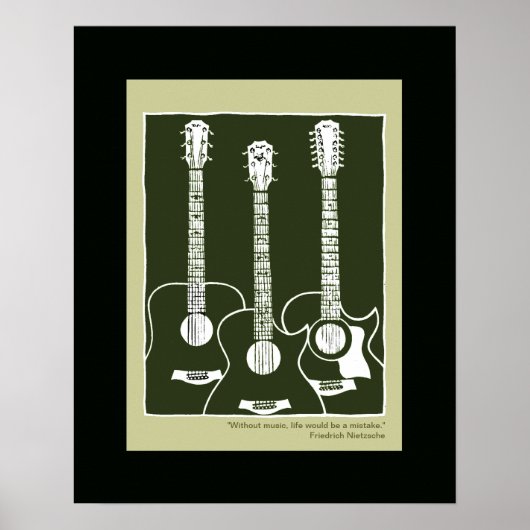 Schallgitarre Poster (Vorne)