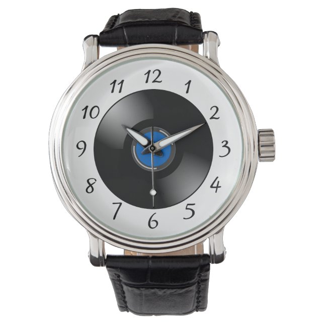 Schallplatte Armbanduhr (Vorderseite)