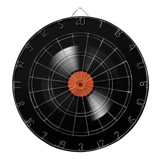 Schallplatte Dartscheibe (vorne)