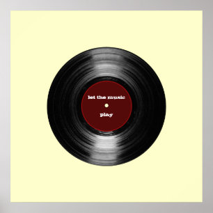Schallplatte für Wände Poster