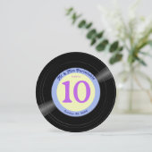 Schallplatte Groovy Periwinkle-Tischnummer Save The Date (Stehend Vorderseite)