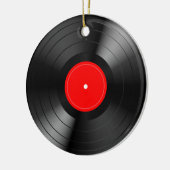 Schallplatte Keramik Ornament (Links)