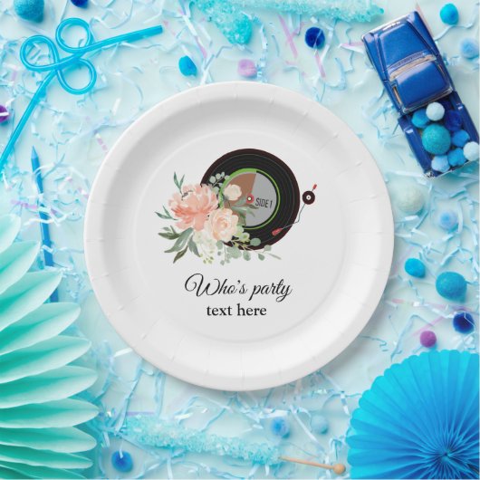 Schallplatte Pappteller (Party)