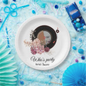 Schallplatte Pappteller (Party)