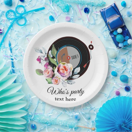 Schallplatte Pappteller (Party)