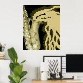 Schallplatte, Plakat (Heimbüro)