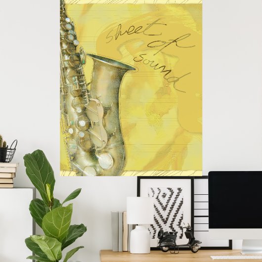 Schallplatte, Plakat (Heimbüro)