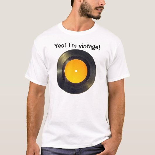 Schallplatte T-Shirt (Vorderseite)