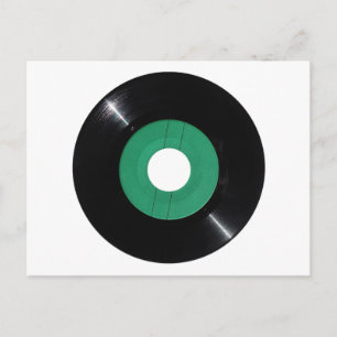 Schallplatte transparentes PNG Postkarte