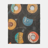 Schallplatten aus schwarzem Vinyl Klassiker Fleecedecke (Vorderseite)