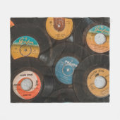 Schallplatten aus schwarzem Vinyl Klassiker Fleecedecke (Vorderseite (Horizontal))