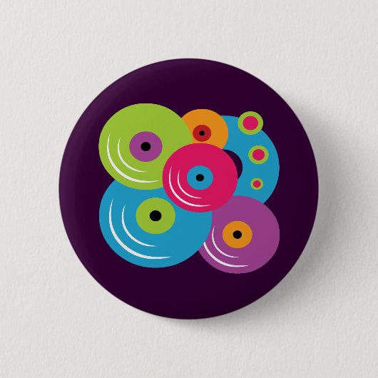 Schallplatten Button (Vorderseite)