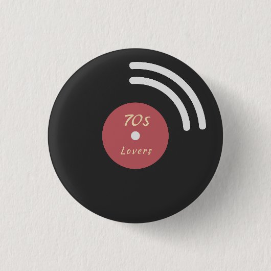 Schallplatten-Button Button (Vorderseite)