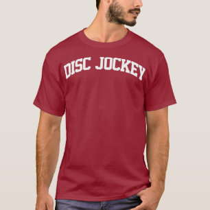 Schallplatten-DJ DJ Vintage Retro Job Sportsbogen T-Shirt