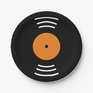 Schallplatten-Papierteller für Party Pappteller
