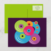 Schallplatten Postkarte (Vorne/Hinten)