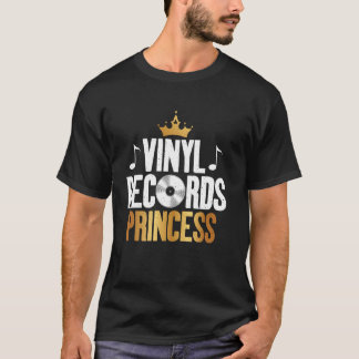 Schallplatten Prinzessin Vinyl Schallplatten T-Shirt