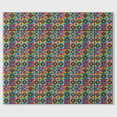 Schallplatten Retro Hintergrund Geschenkpapier (Flach)