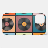 Schallplatten: Retro-LP-Set. Case-Mate iPhone Hülle (Rückseite (Horizontal))