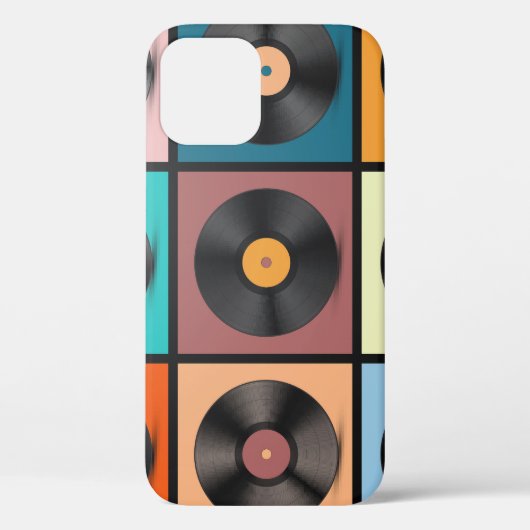 Schallplatten: Retro-LP-Set. Case-Mate iPhone Hülle (Rückseite)