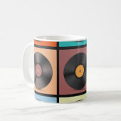 Schallplatten: Retro-LP-Set. Kaffeetasse (Vorderseite Links)