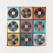 Schallplatten: Retro-LP-Set. Wandteppich (Vorderseite (Horizontal))