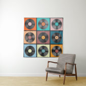 Schallplatten: Retro-LP-Set. Wandteppich (Beispiel)
