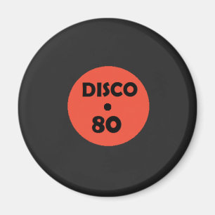 Schallplatten-Spaß-Magnet - Retro-Disco-Party Magnet