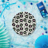 Schallplatten und Notenmuster Pappteller (Party)