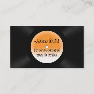 Schallplatten Visitenkarte